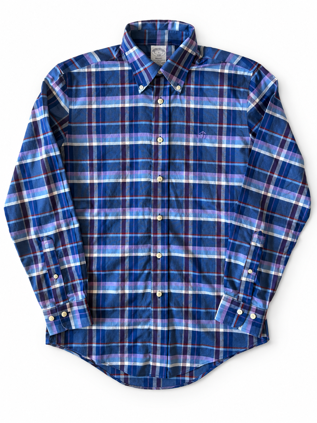 BROOKS BROTHERS BLUE CHECK / S ★ USED ITEM