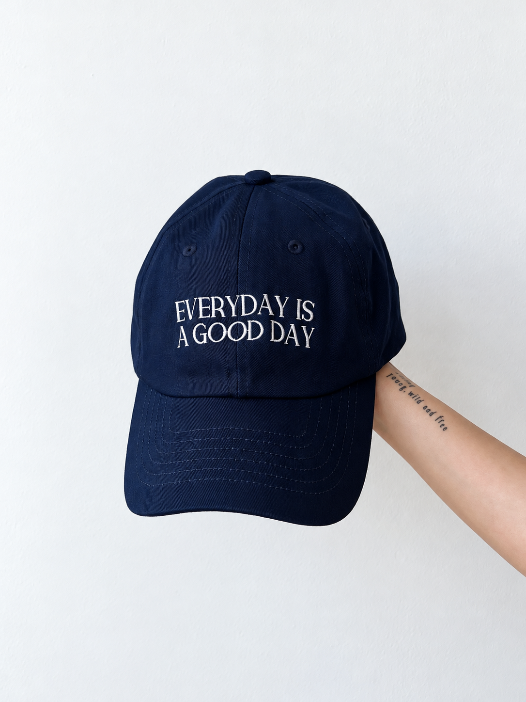 GOOD DAY Embroidery CAP Navy