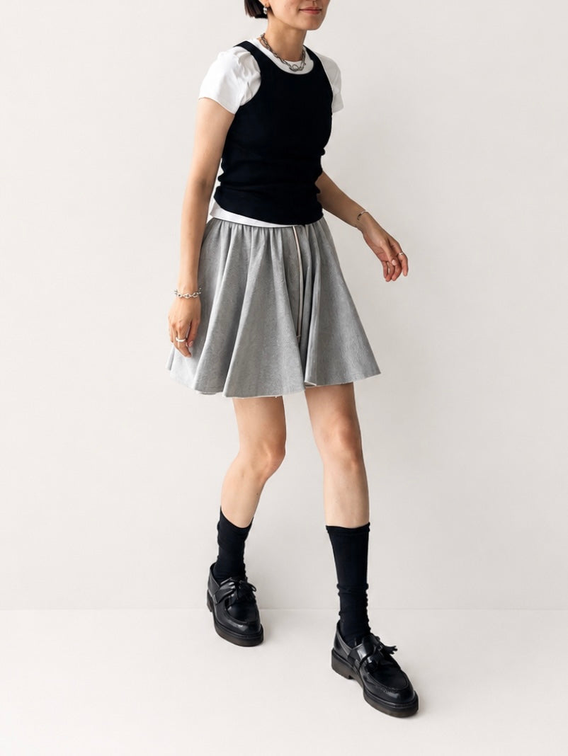 VICKY SWEAT FLARE SKIRT