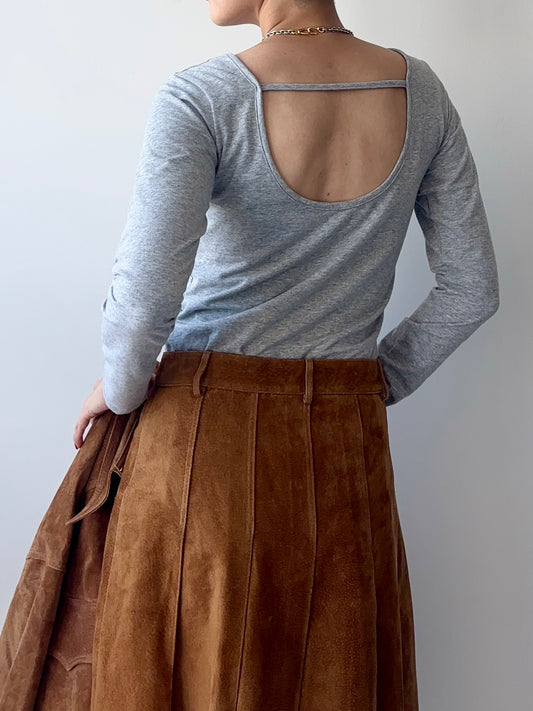 IVY Back-Open Strap TOPS Grey【9月24日(水)発送予定】☆早割5%~9/20まで☆Early Bird 5% OFF until September 20.