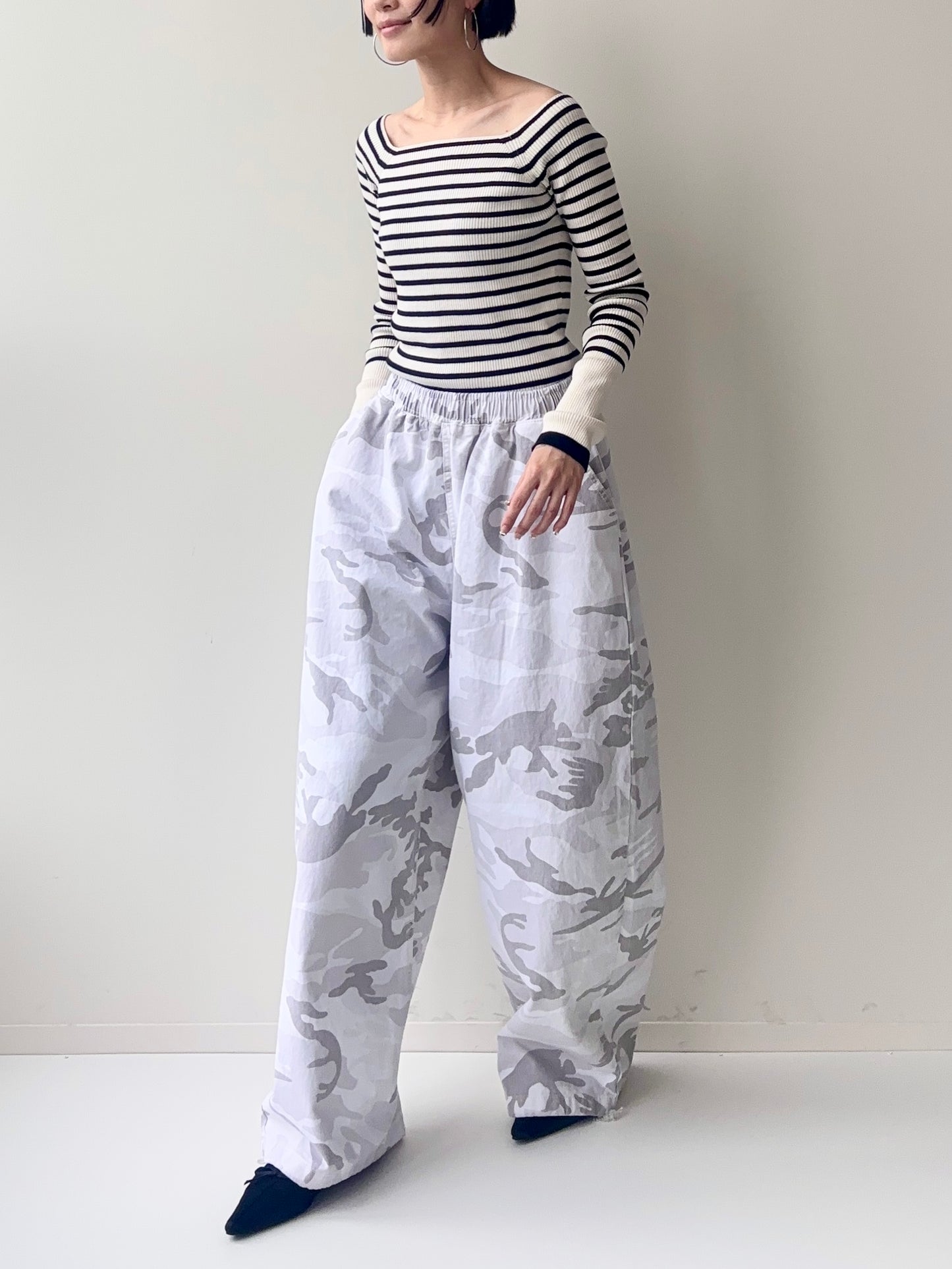 JOE CAMO PANTS WHITE