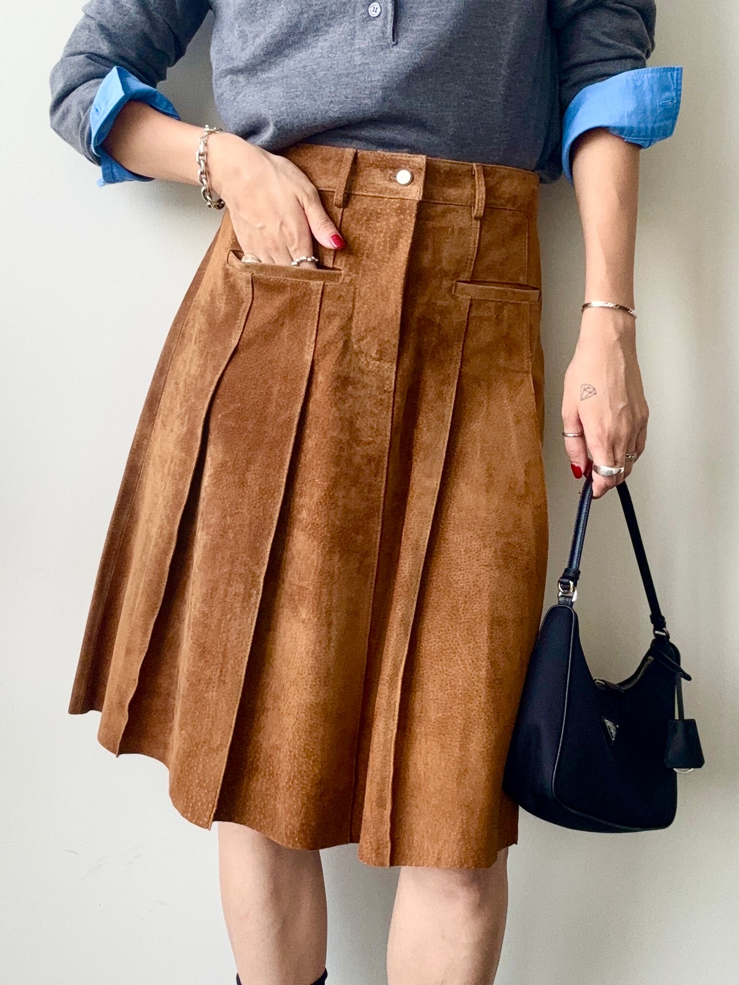 MILA SUEDE SKIRT★10/15~順次出荷予定★Shipped on October 15.