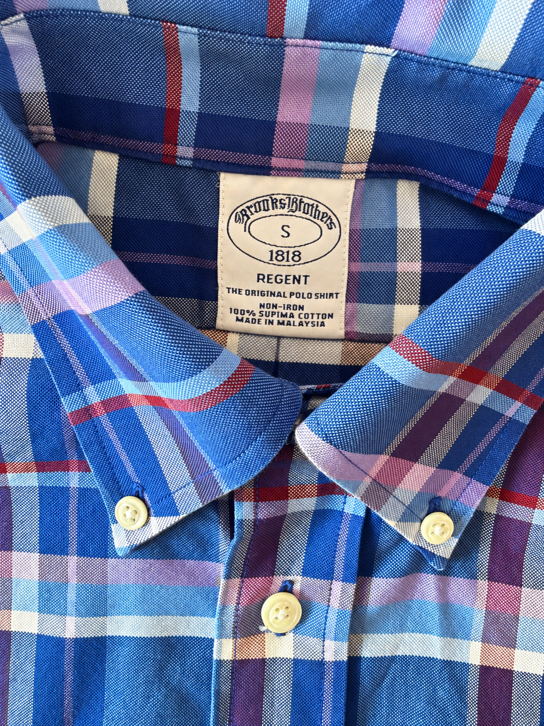 BROOKS BROTHERS BLUE CHECK / S ★ USED ITEM