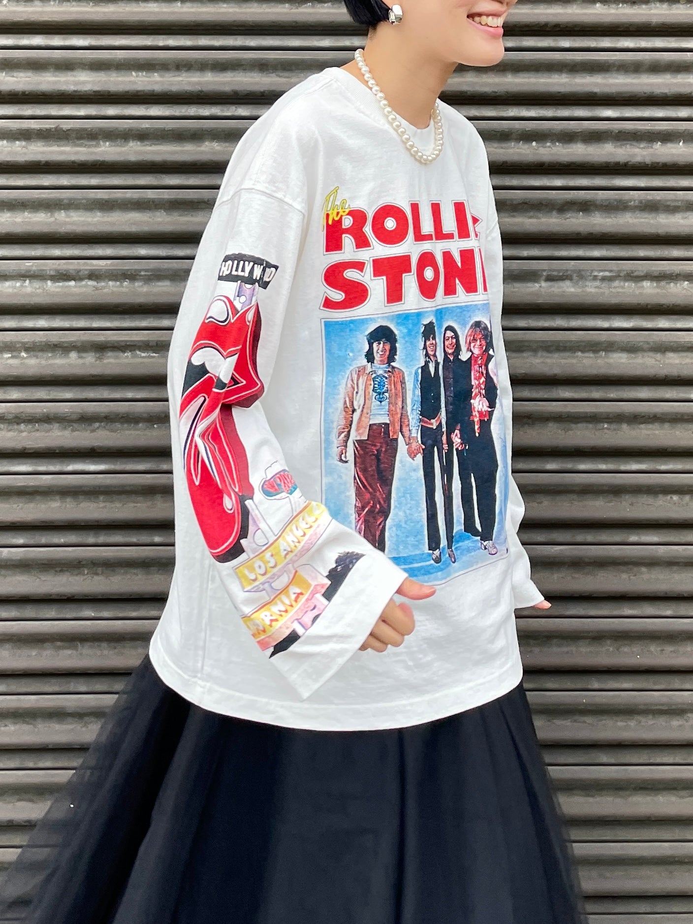 ROLLING STONES T-SHIRTS White UNISEX【SELECTED ITEM】