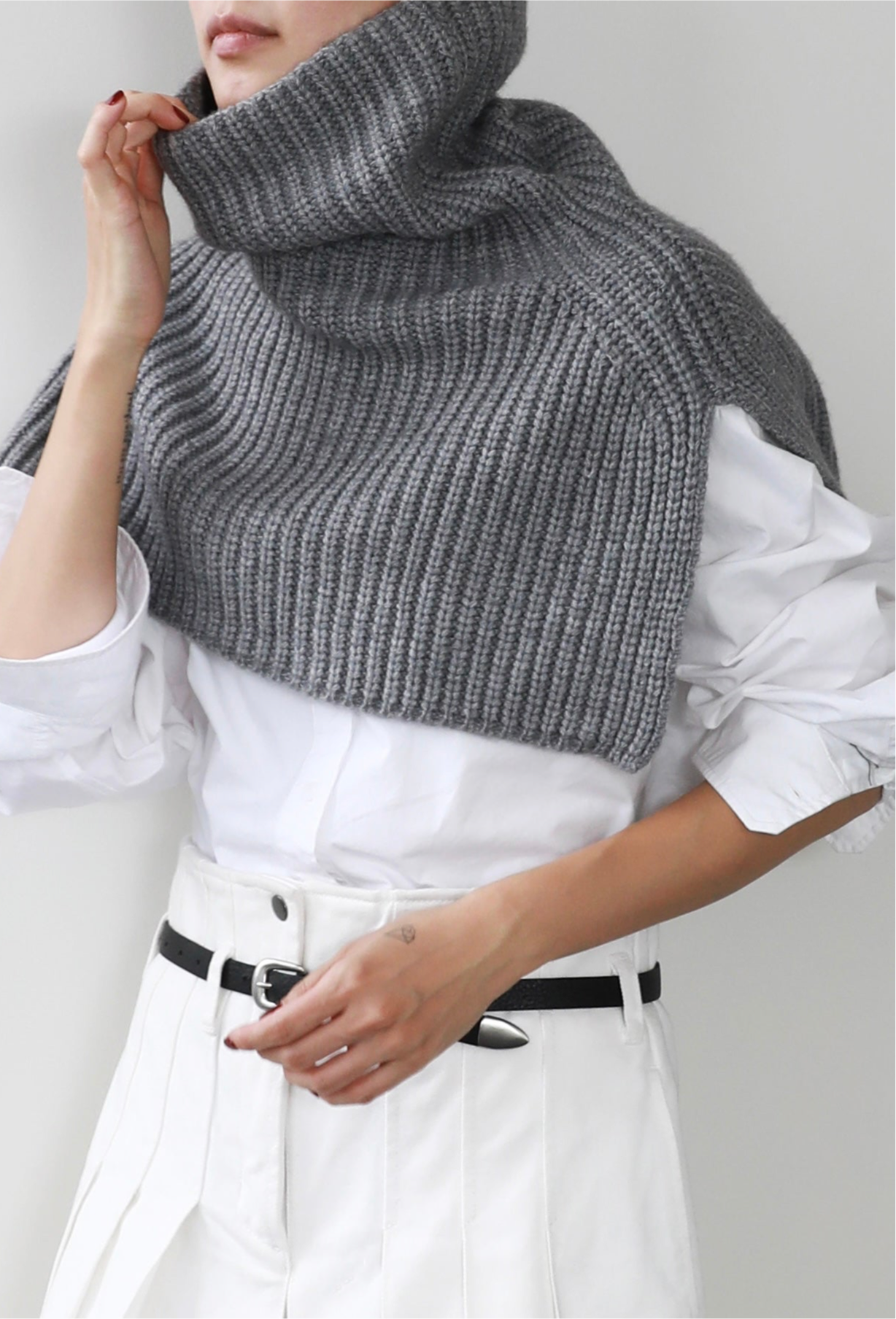 BRIT NECK WARMER Grey