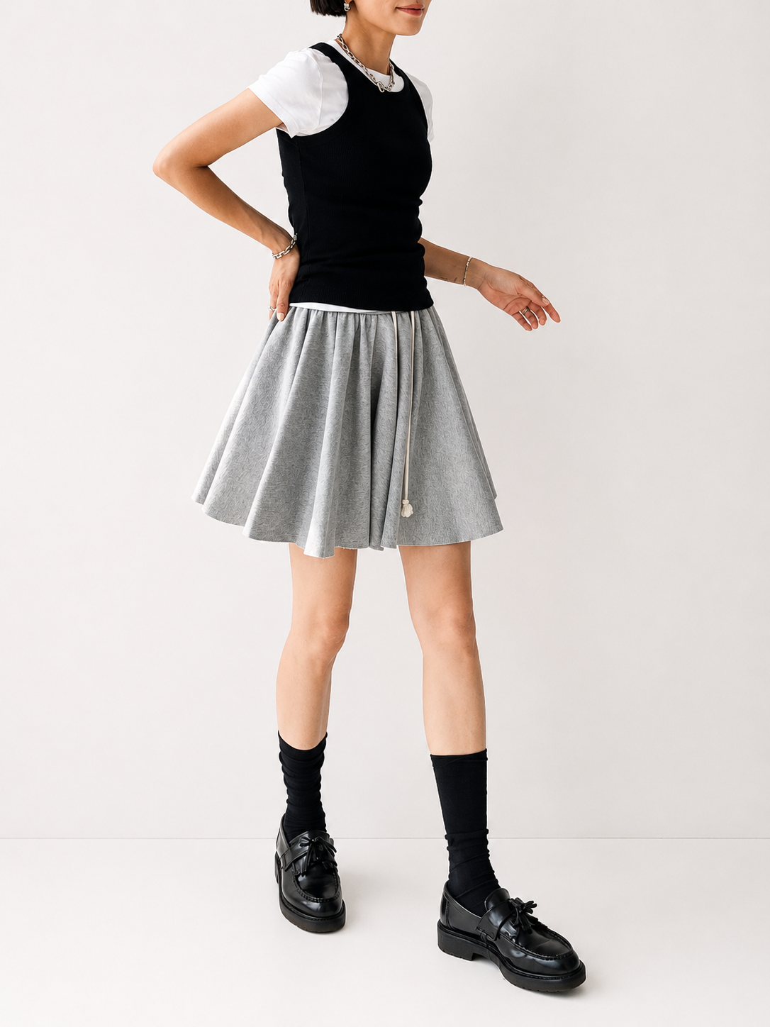 VICKY SWEAT FLARE SKIRT