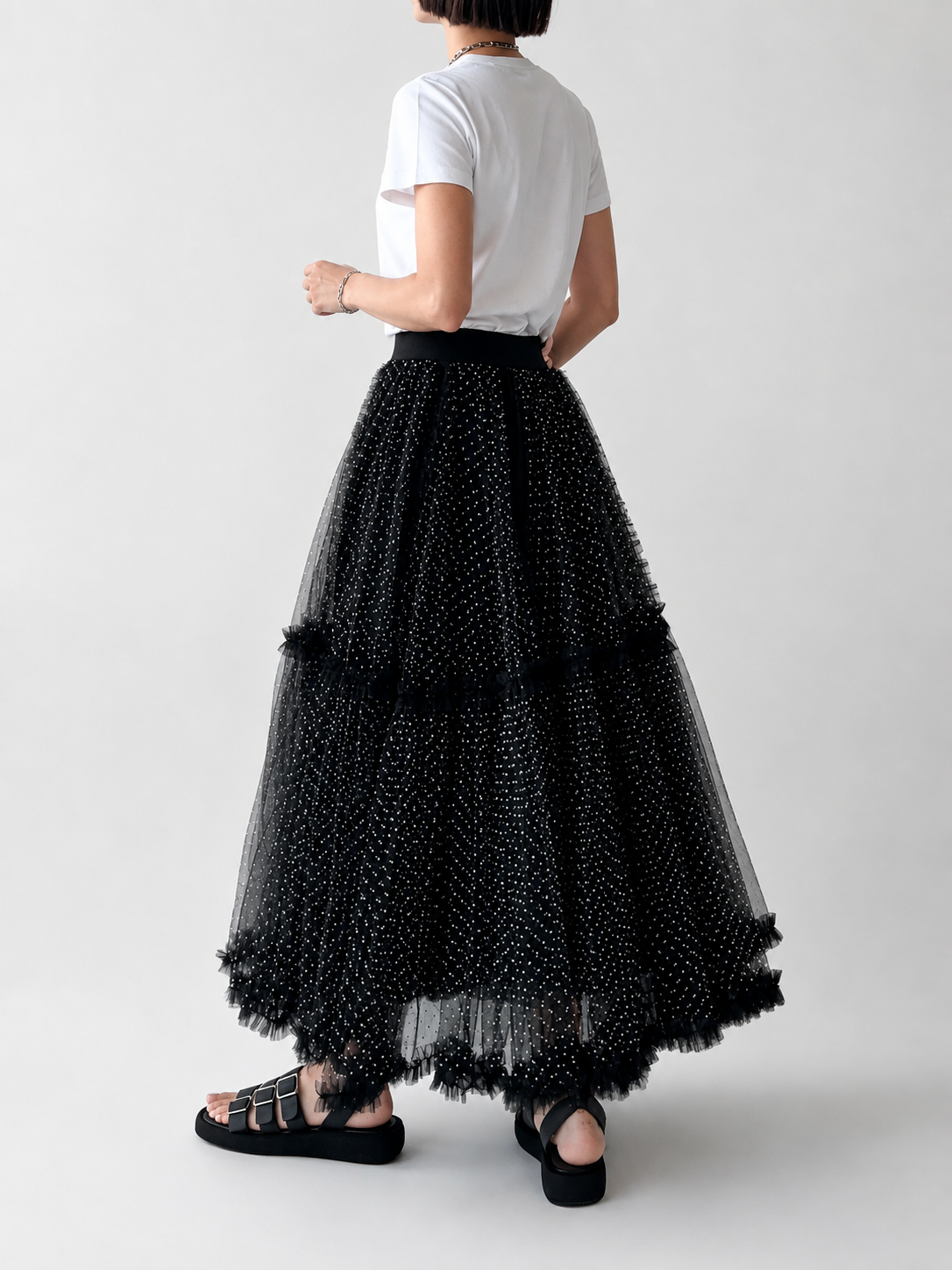 MINI DOTS TULLE SKIRT