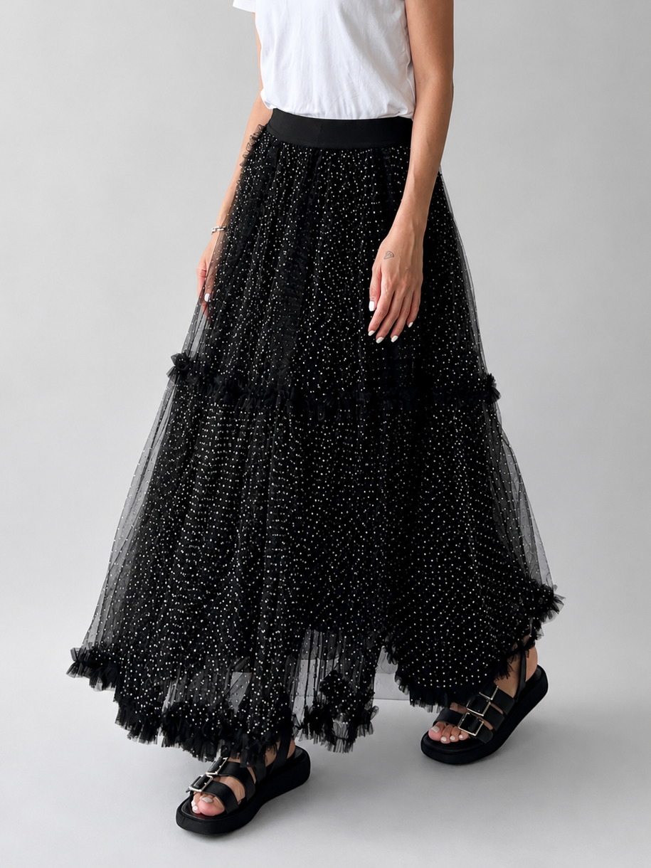 MINI DOTS TULLE SKIRT