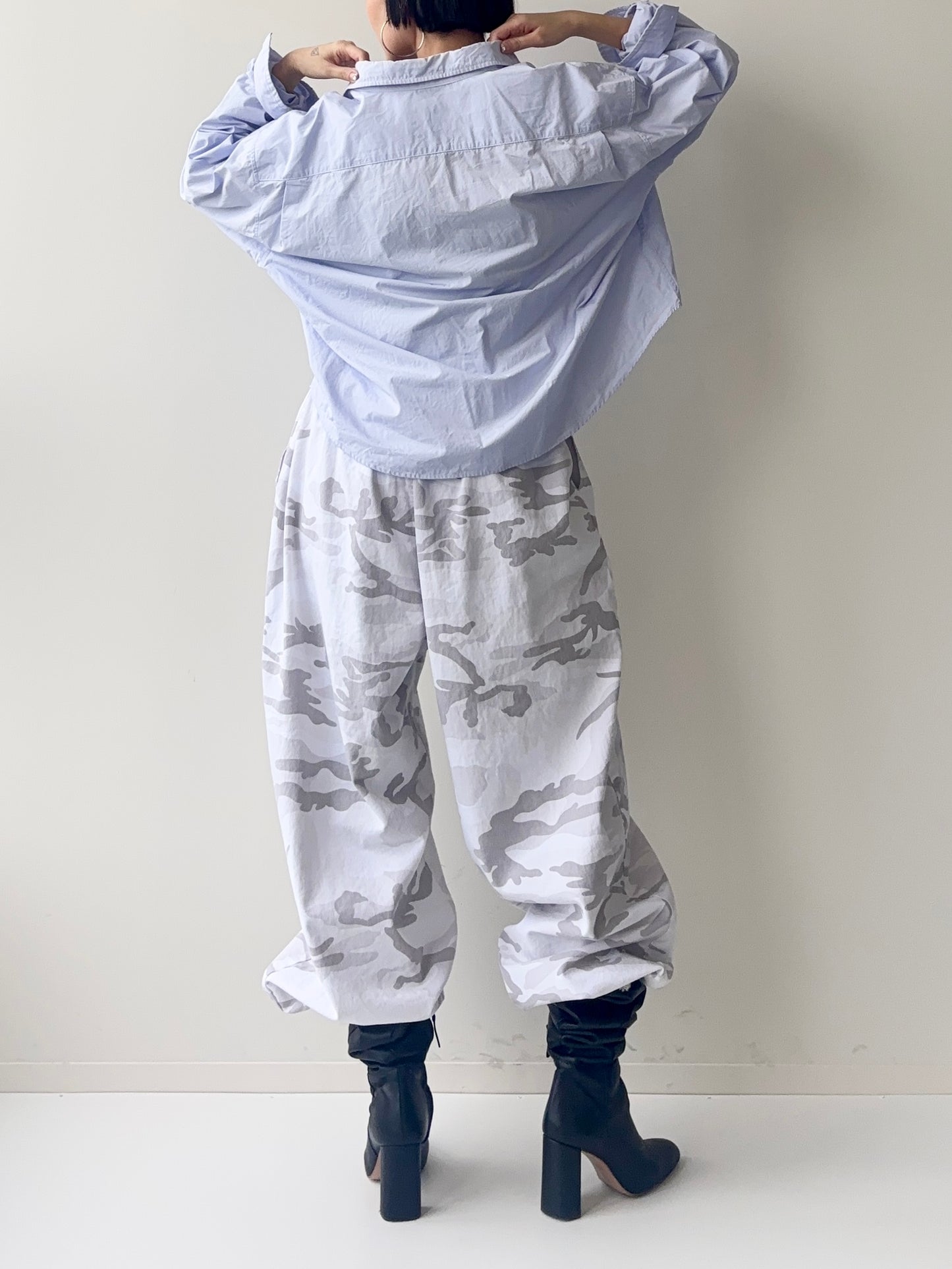 JOE CAMO PANTS WHITE