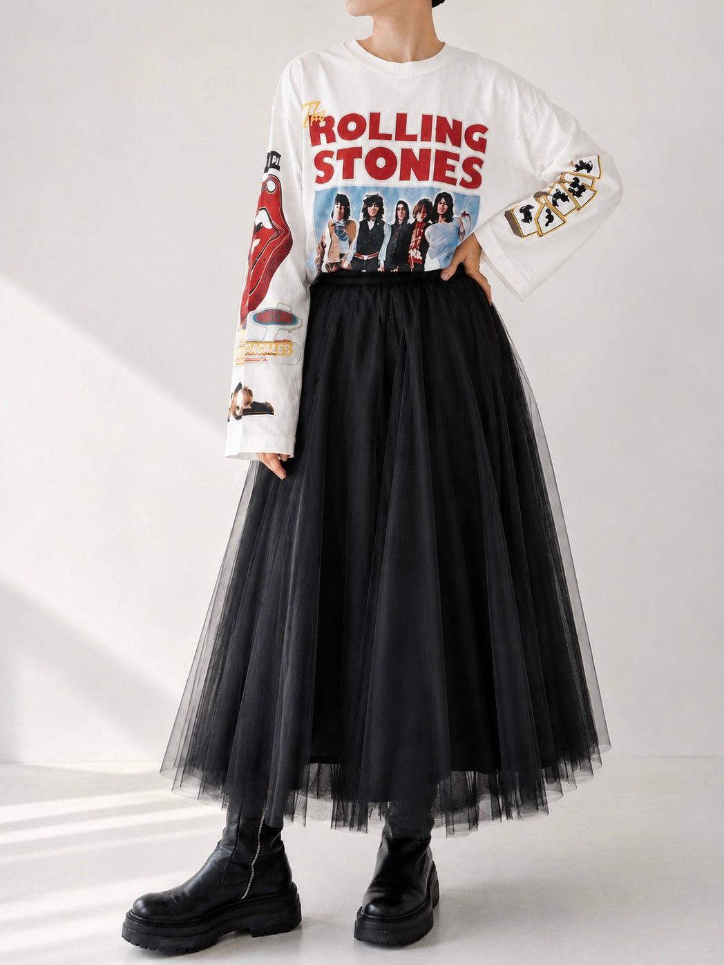 ROLLING STONES T-SHIRTS Black UNISEX【SELECTED ITEM】