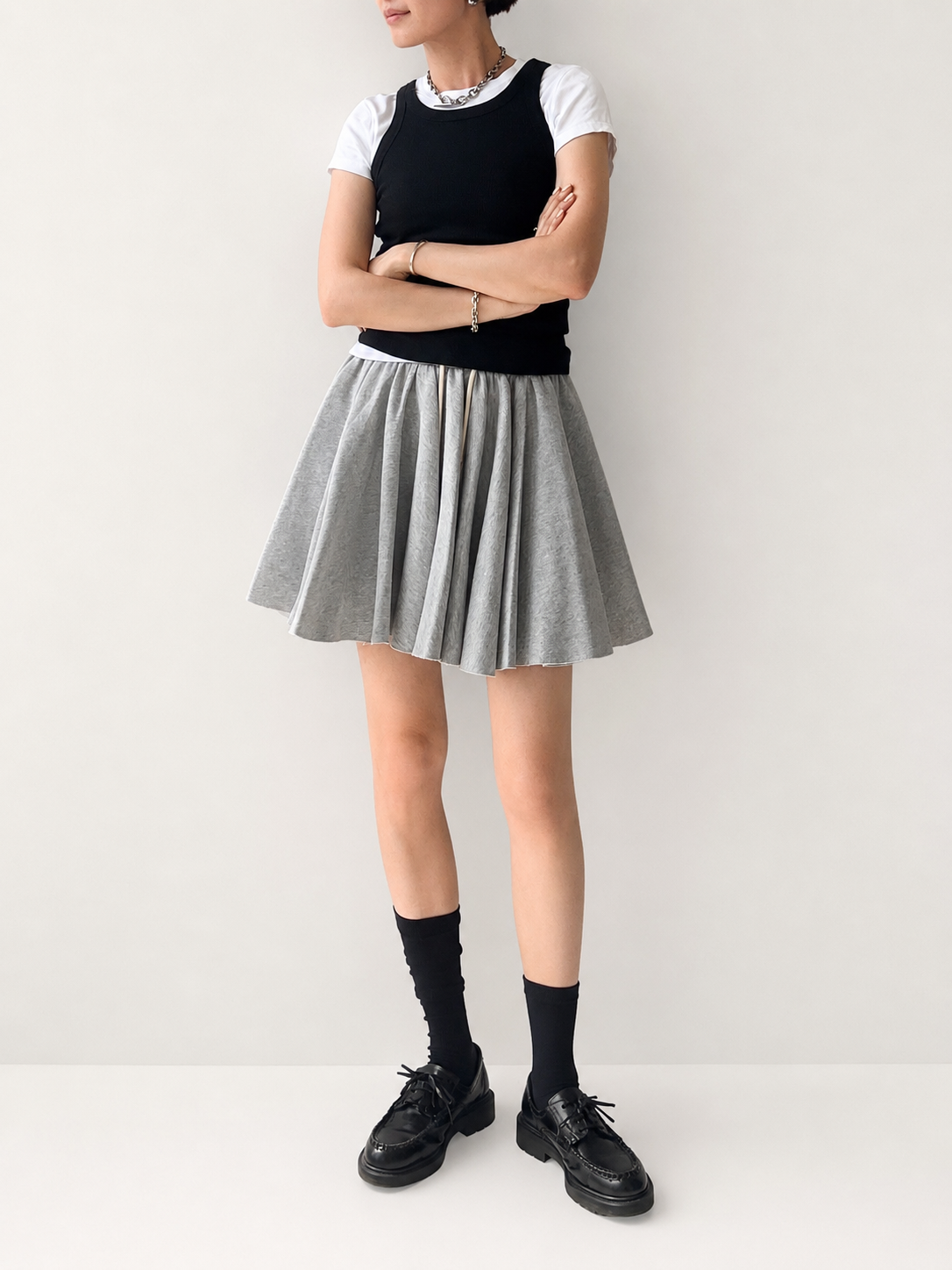 VICKY SWEAT FLARE SKIRT