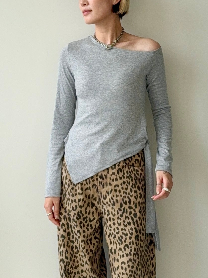 LUNA Off-Shoulder TOPS Grey【9月24日 発送予定】 ☆早割5%~9/20まで☆Early Bird  5%OFF until September 20.