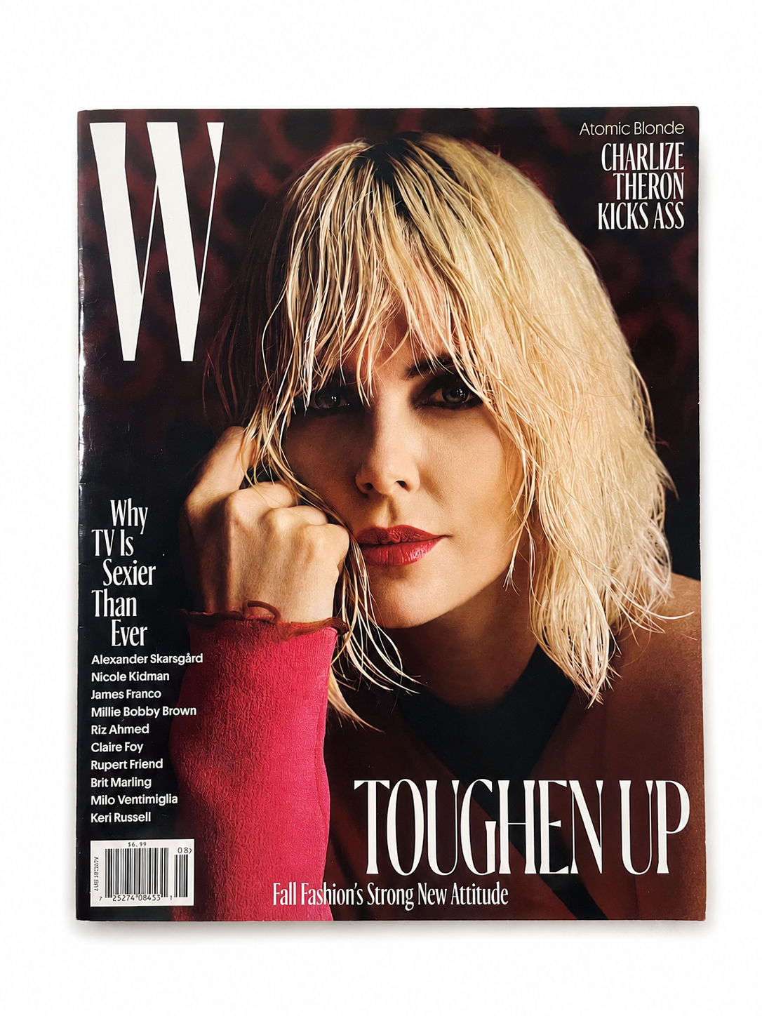 W Magazine August 2017 Charlize Theron front cover