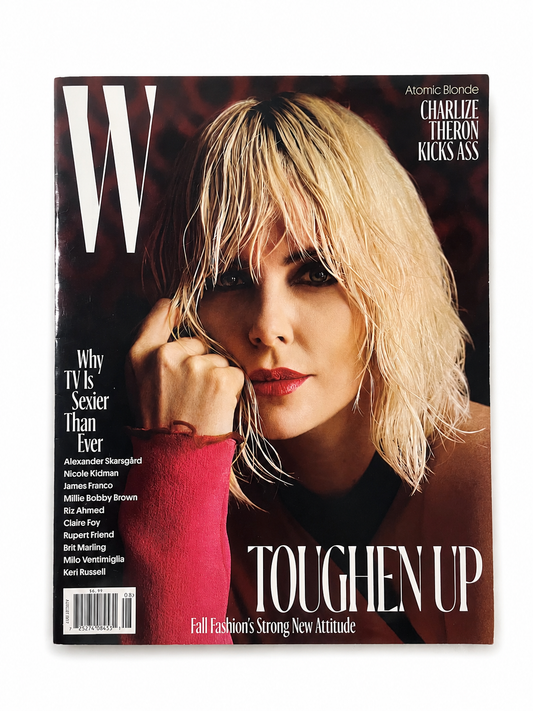 W Magazine August 2017 Charlize Theron front cover