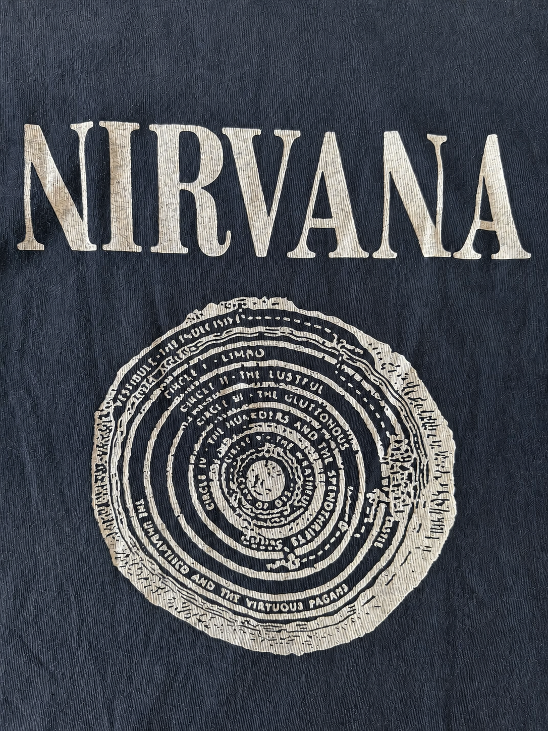 NIRVANA T-SHIRTS UNISEX NAVY