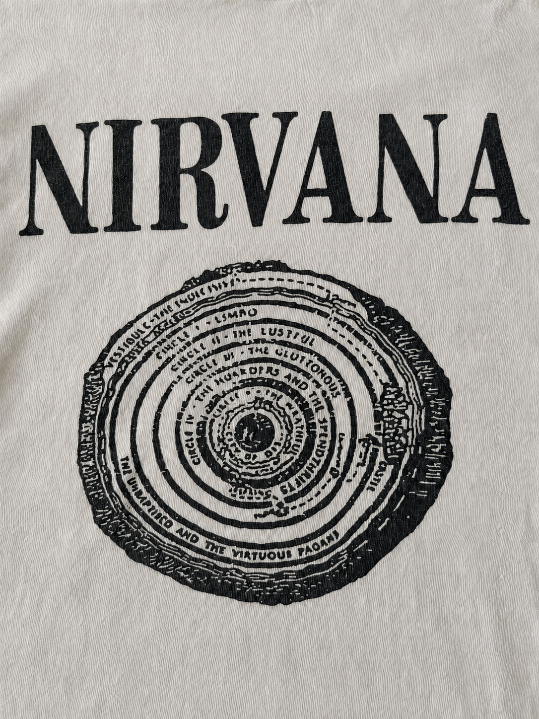 NIRVANA T-SHIRTS UNISEX WHITE