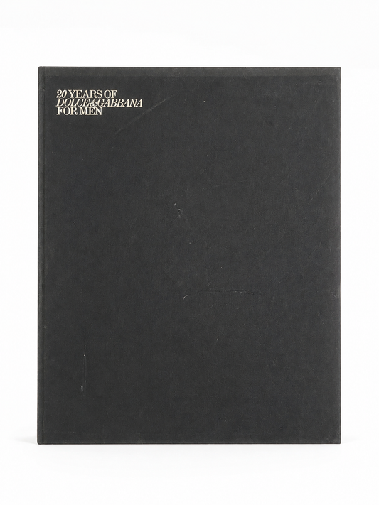 20 Years of Dolce and Gabbana for Men 2010 fashion book black slipcase