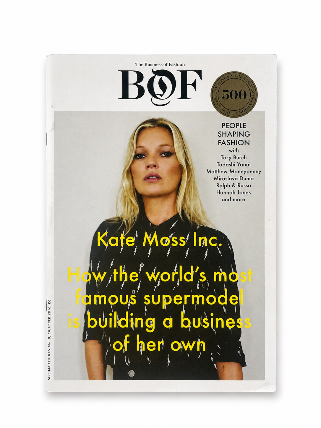 THE BUSINESS OF FASHION — KATE MOSS COVER — image 1