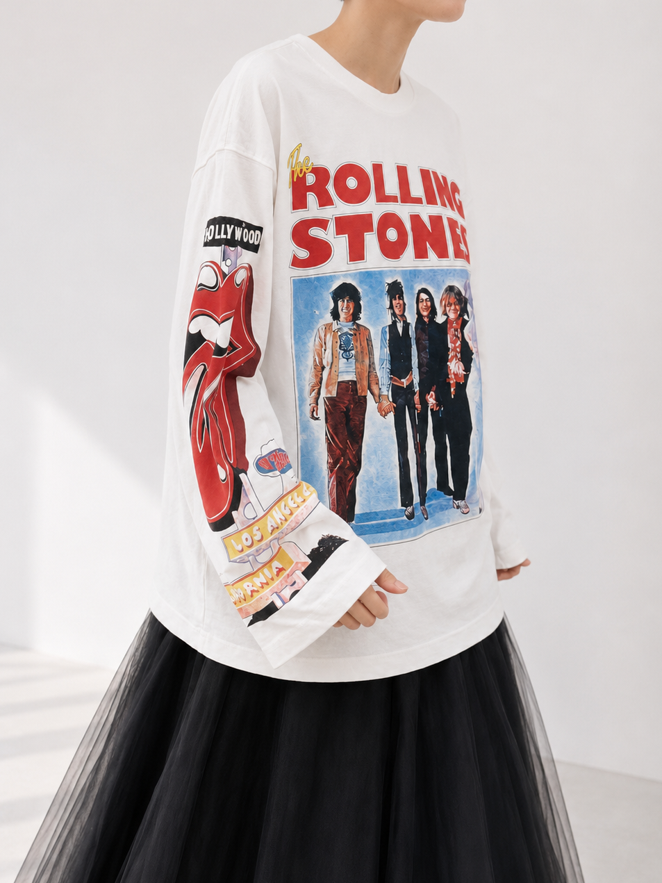 ROLLING STONES T-SHIRTS Black UNISEX【SELECTED ITEM】