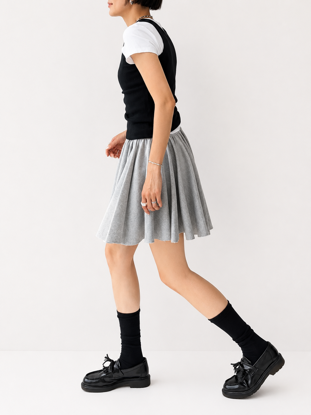 VICKY SWEAT FLARE SKIRT