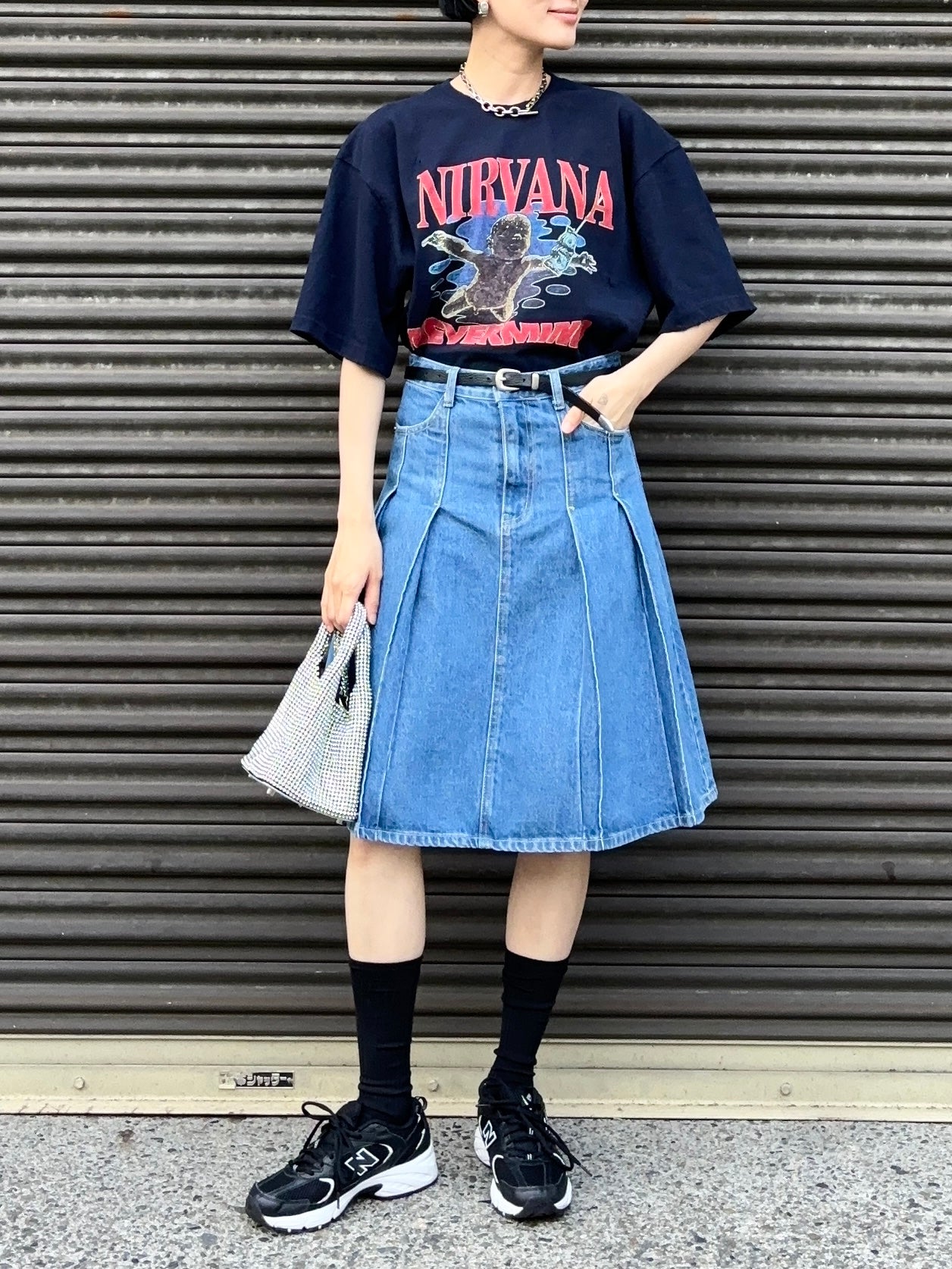 NIRVANA T-SHIRTS UNISEX NAVY