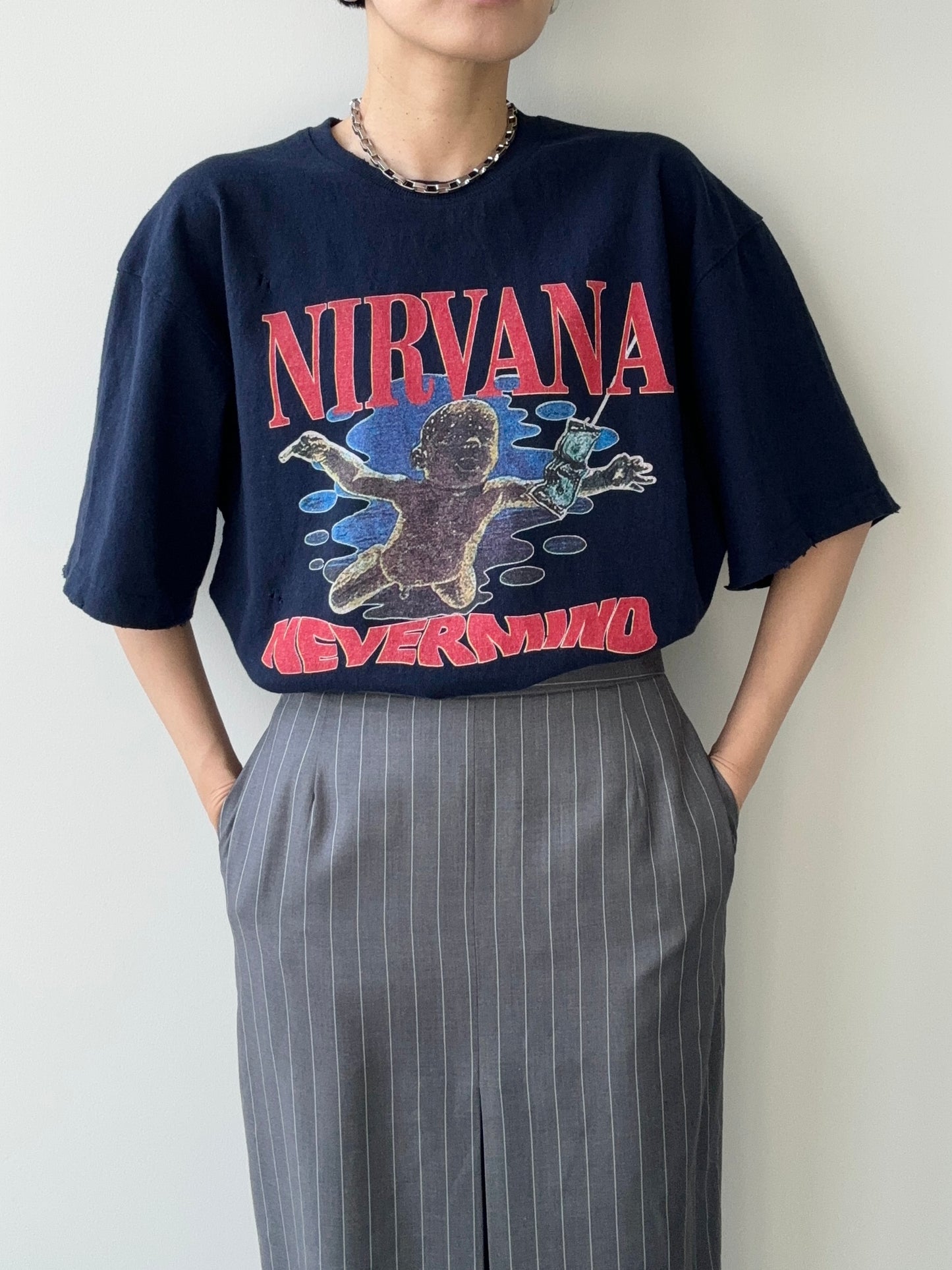 NIRVANA T-SHIRTS UNISEX NAVY