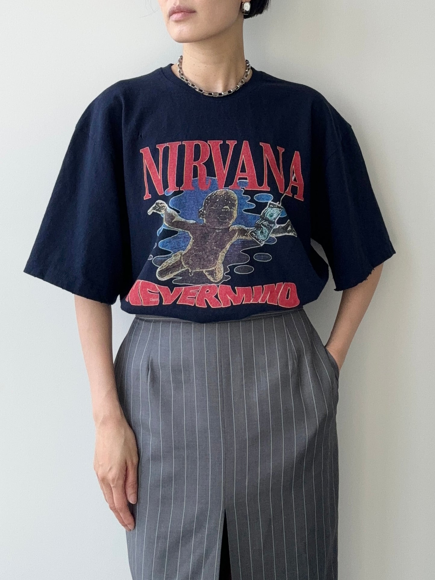 NIRVANA T-SHIRTS UNISEX NAVY