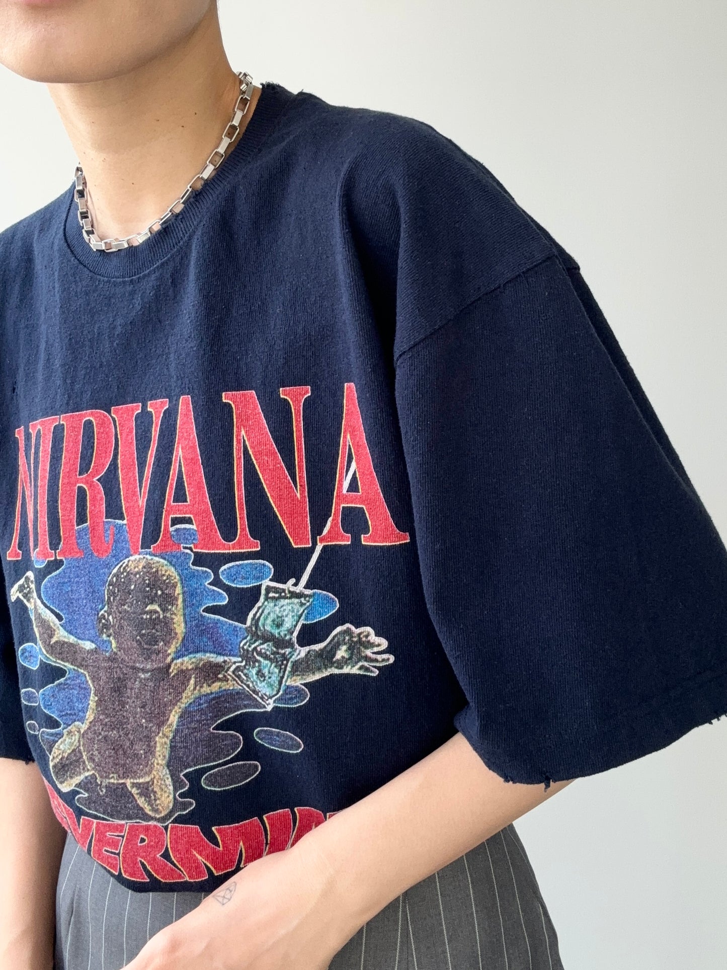 NIRVANA T-SHIRTS UNISEX NAVY