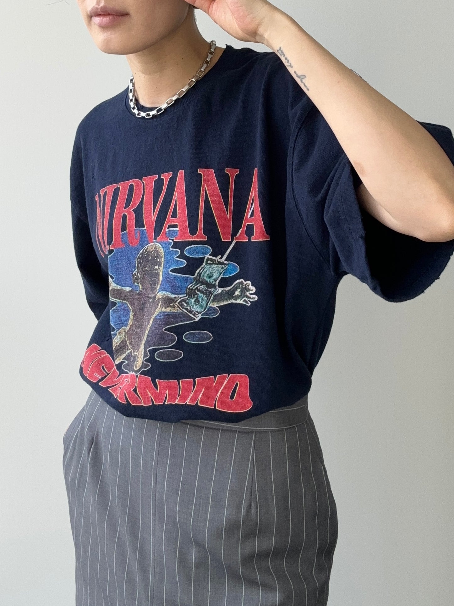 NIRVANA T-SHIRTS UNISEX NAVY