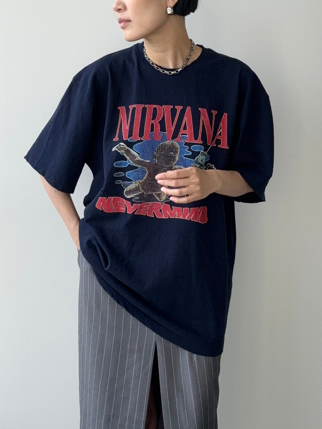 NIRVANA T-SHIRTS UNISEX NAVY