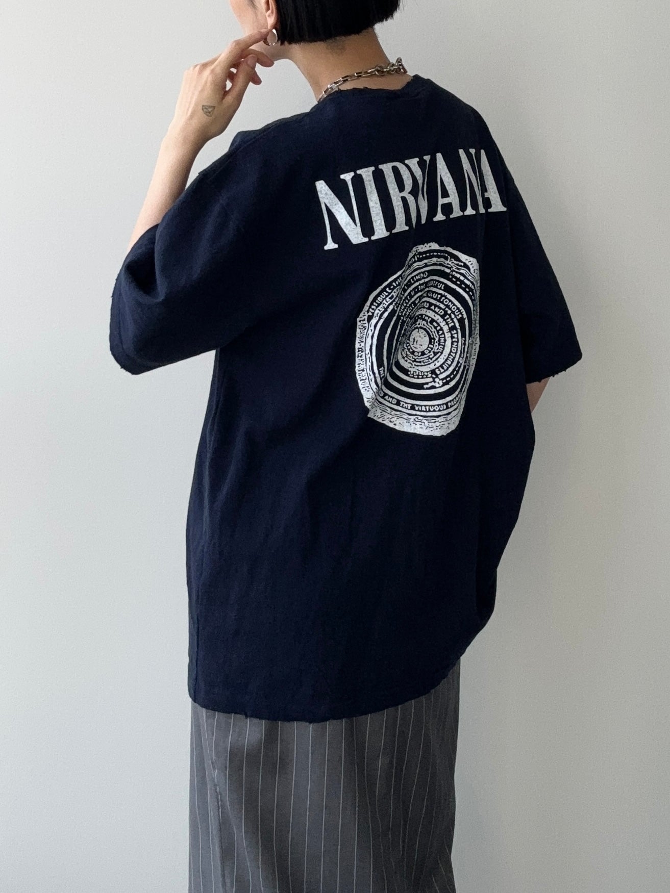 NIRVANA T-SHIRTS UNISEX NAVY