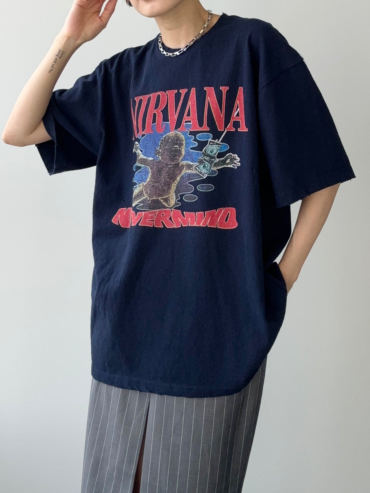 NIRVANA T-SHIRTS UNISEX NAVY