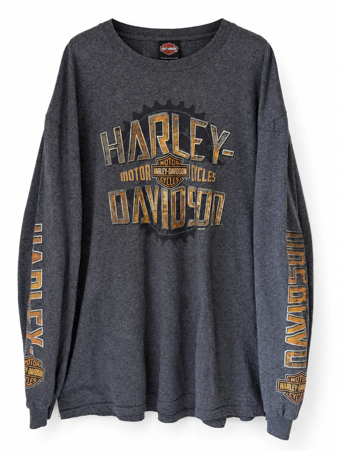 HARLEY-DAVIDSON SALT LAKE CITY LONG SLEEVE T-SHIRT★CHARCOAL 2XL ★ USED ITEM