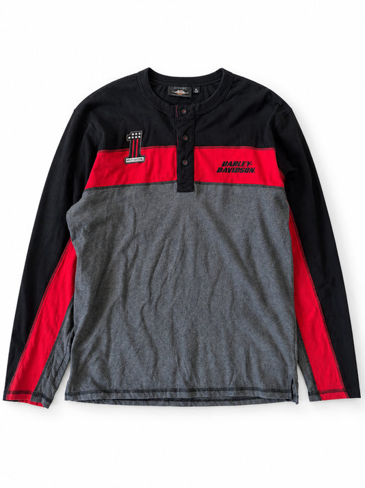 HARLEY-DAVIDSON ★ BLACK & RED ★ XL ★ VINTAGE