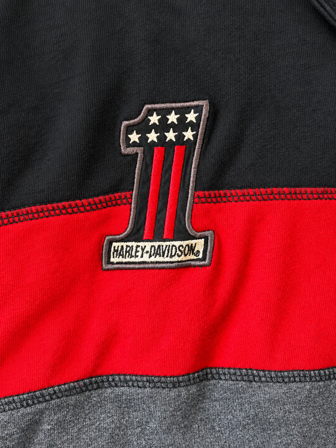 HARLEY-DAVIDSON ★ BLACK & RED ★ XL ★ VINTAGE