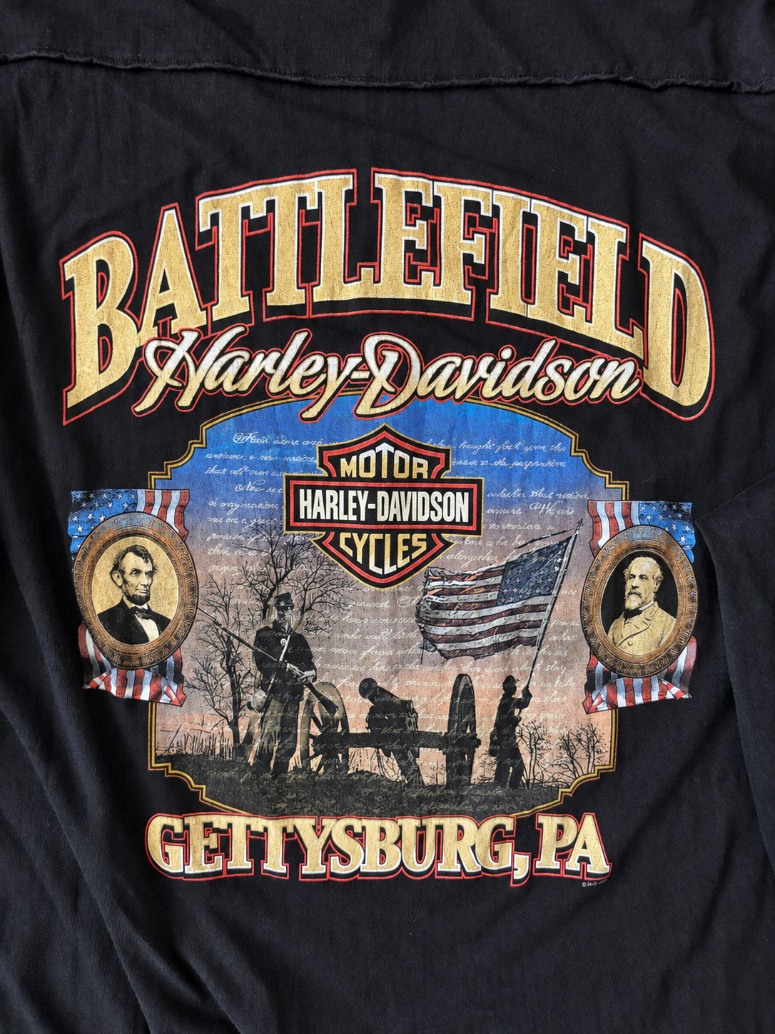 HARLEY-DAVIDSON ★ GETTYSBURG ★ 3XL ★ VINTAGE