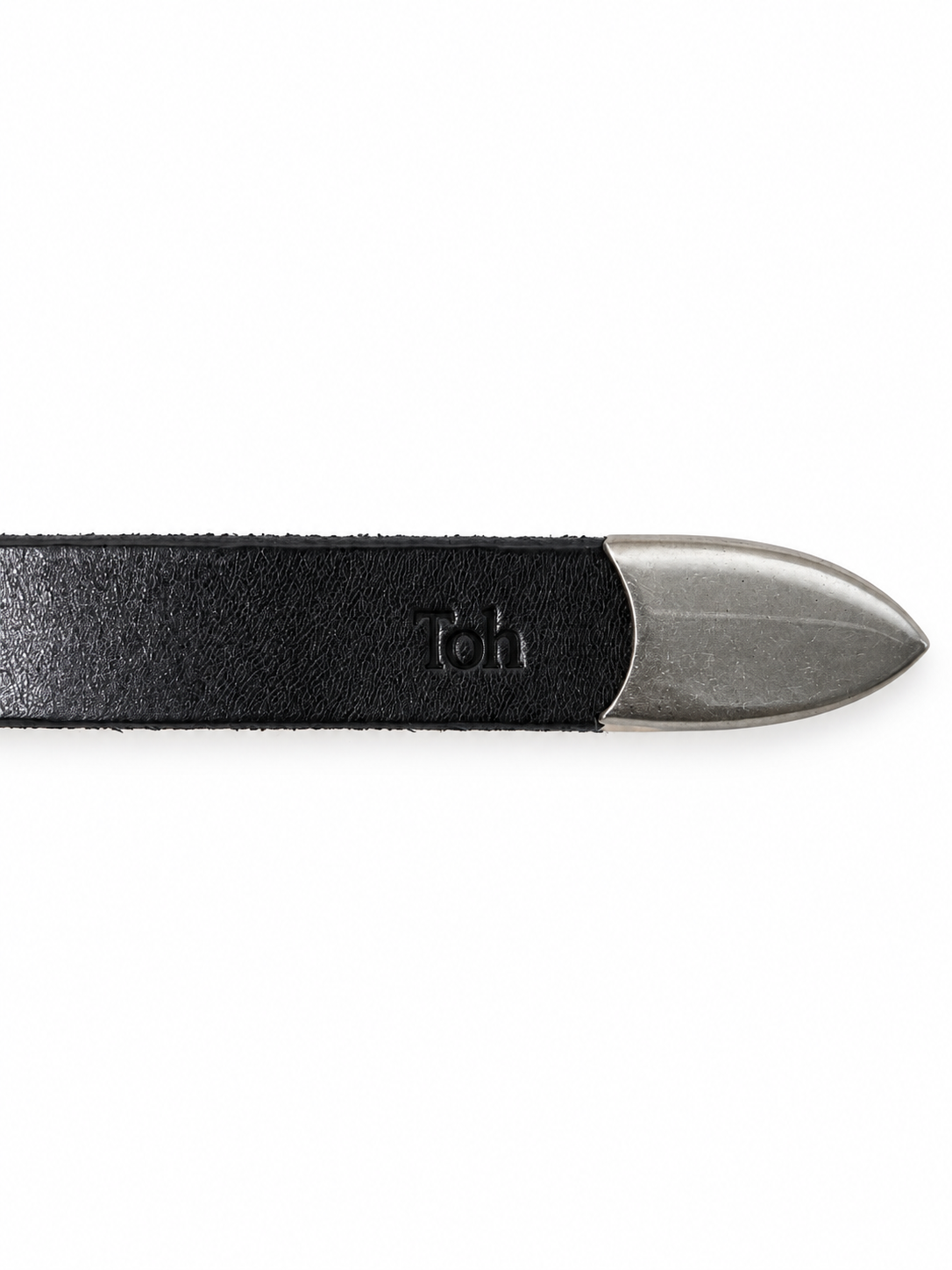 METAL BELT BLACK☆GENUINE LEATHER
