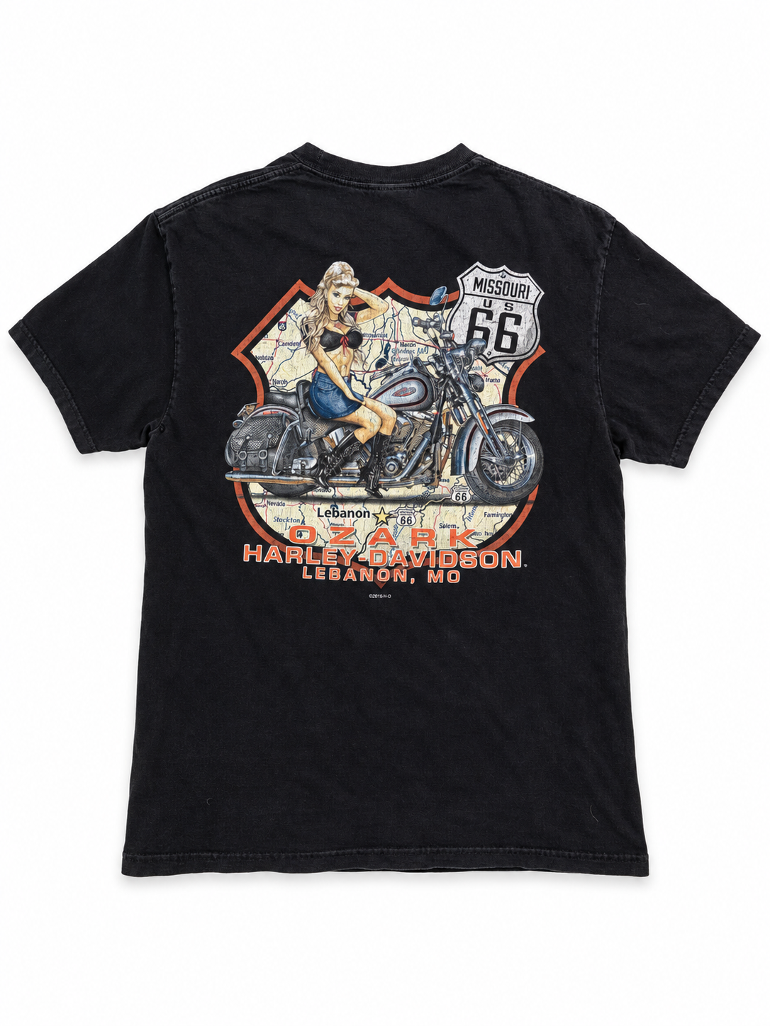 HARLEY-DAVIDSON｜OZARK ROUTE 66 Graphic T-Shirt ★ L ★USED
