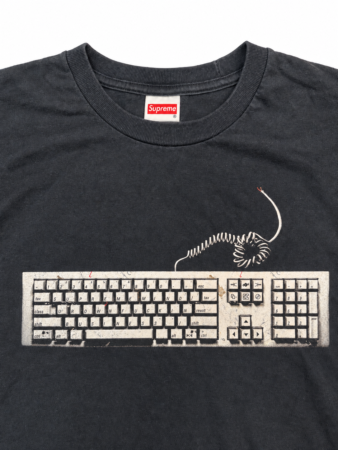 SUPREME｜KEYBOARD T-SHIRT Graphic T-Shirt ★ XL ★USED