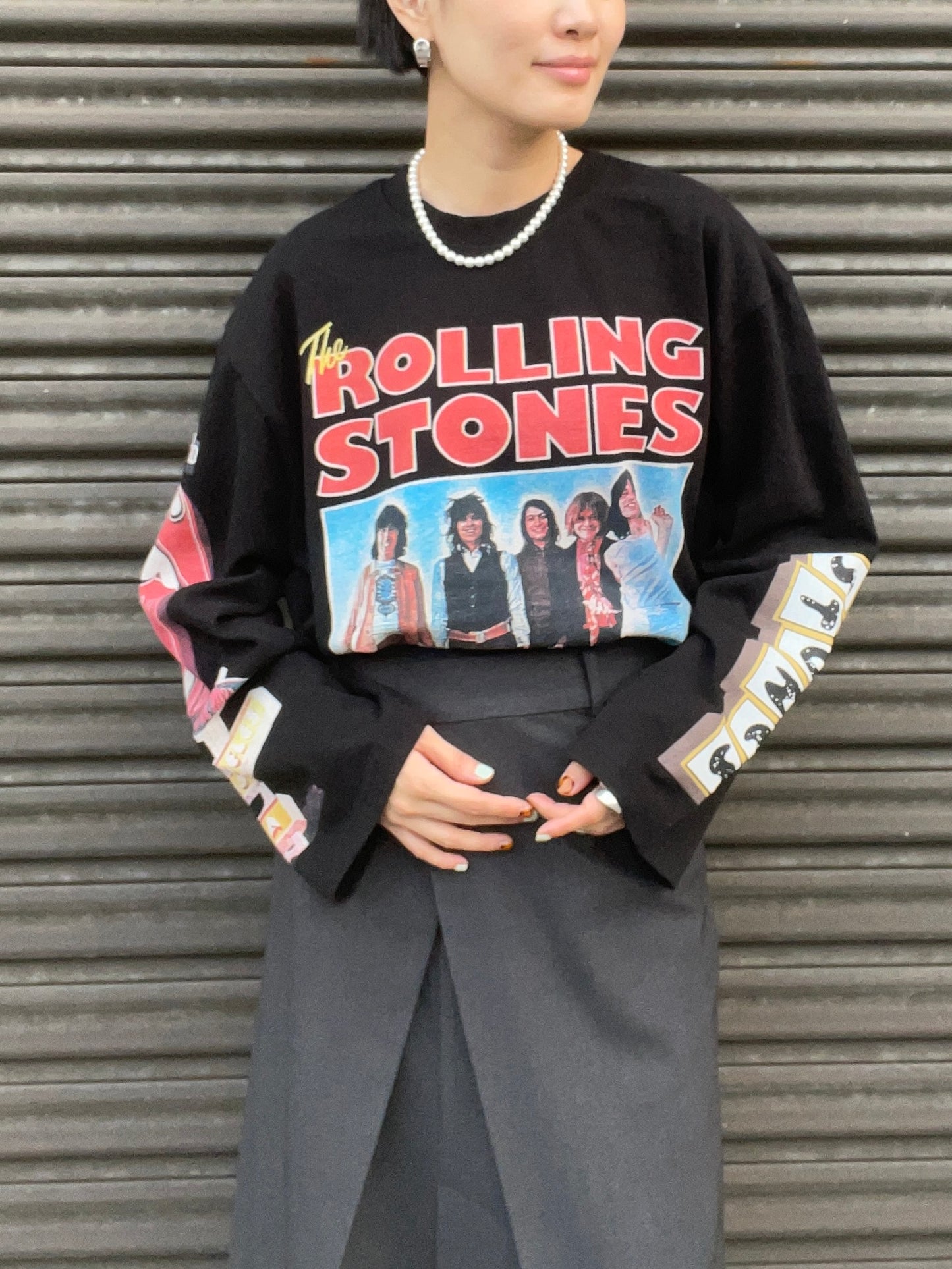 ROLLING STONES T-SHIRTS Black UNISEX【SELECTED ITEM】★Scheduled to ship on FEB.5 2024.