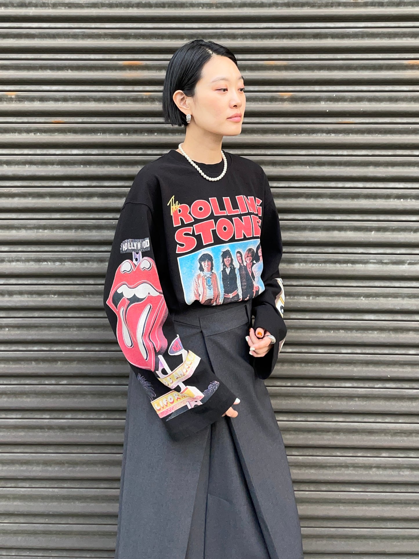 ROLLING STONES T-SHIRTS Black UNISEX【SELECTED ITEM】★Scheduled to ship on FEB.5 2024.