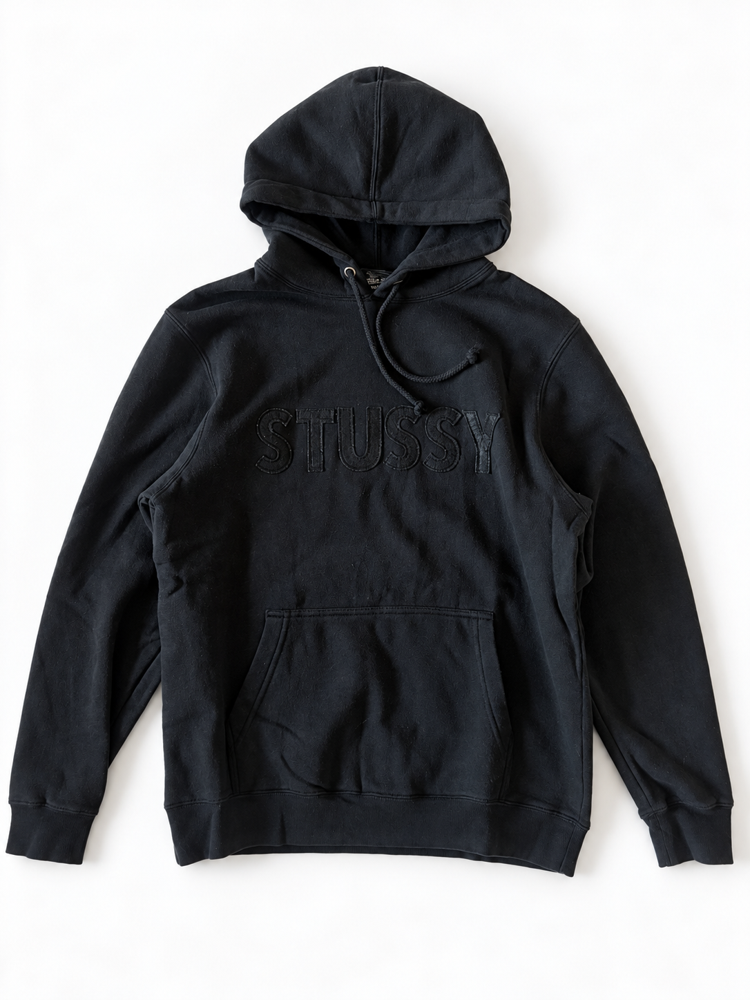 STUSSY TONAL APPLIQUÉ HOODIE ★ USED