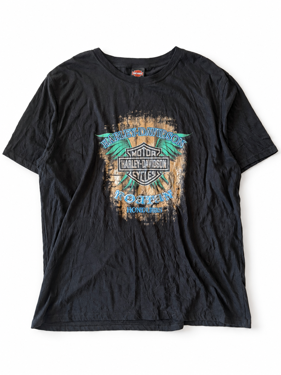 HARLEY-DAVIDSON | Roatan Honduras Graphic T-Shirt 3XL ★ USED ITEM