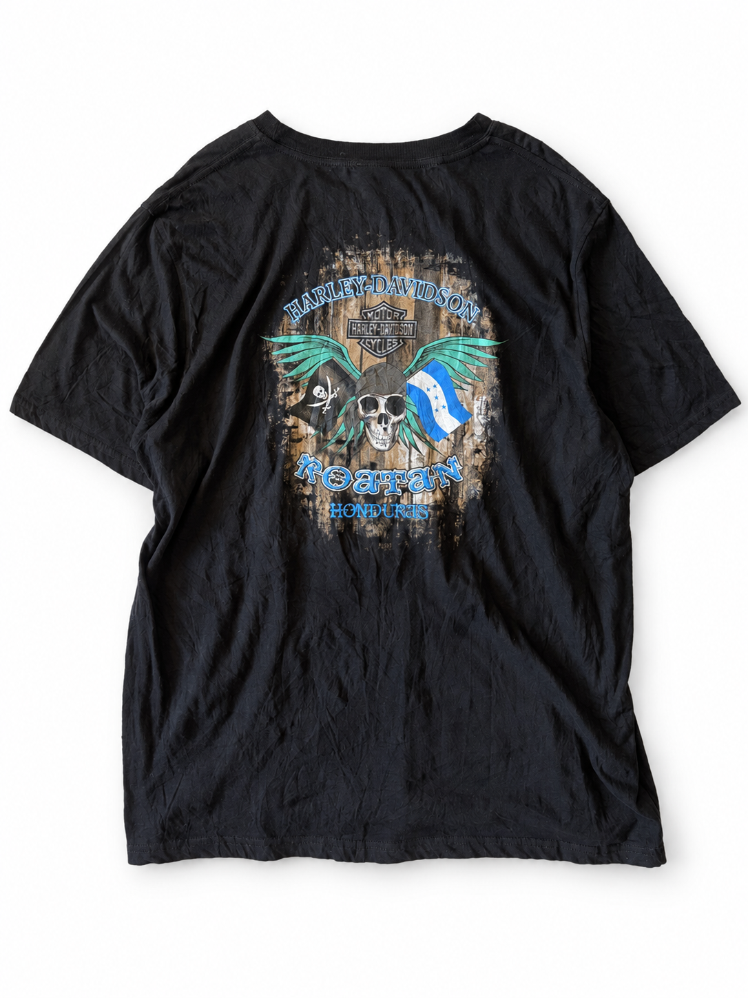 HARLEY-DAVIDSON | Roatan Honduras Graphic T-Shirt 3XL ★ USED ITEM
