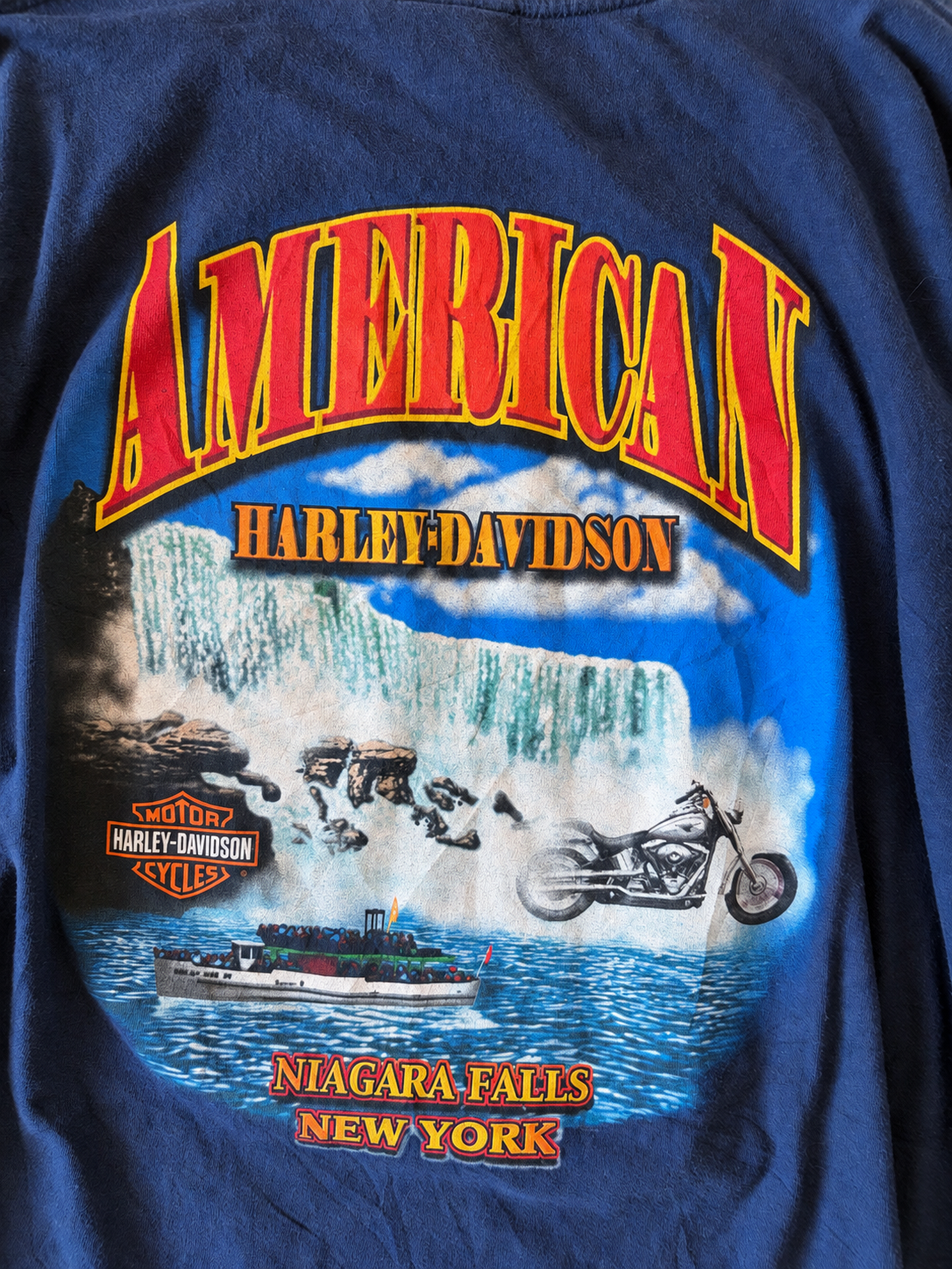 HARLEY-DAVIDSON | Niagara Falls Graphic T-Shirt ★ 4XL ★USED