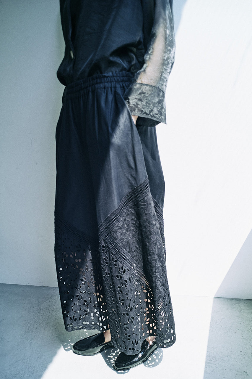 AAYUSHI レースパッチワークパンツ〔SGN0617〕Lace Patchwork Pants