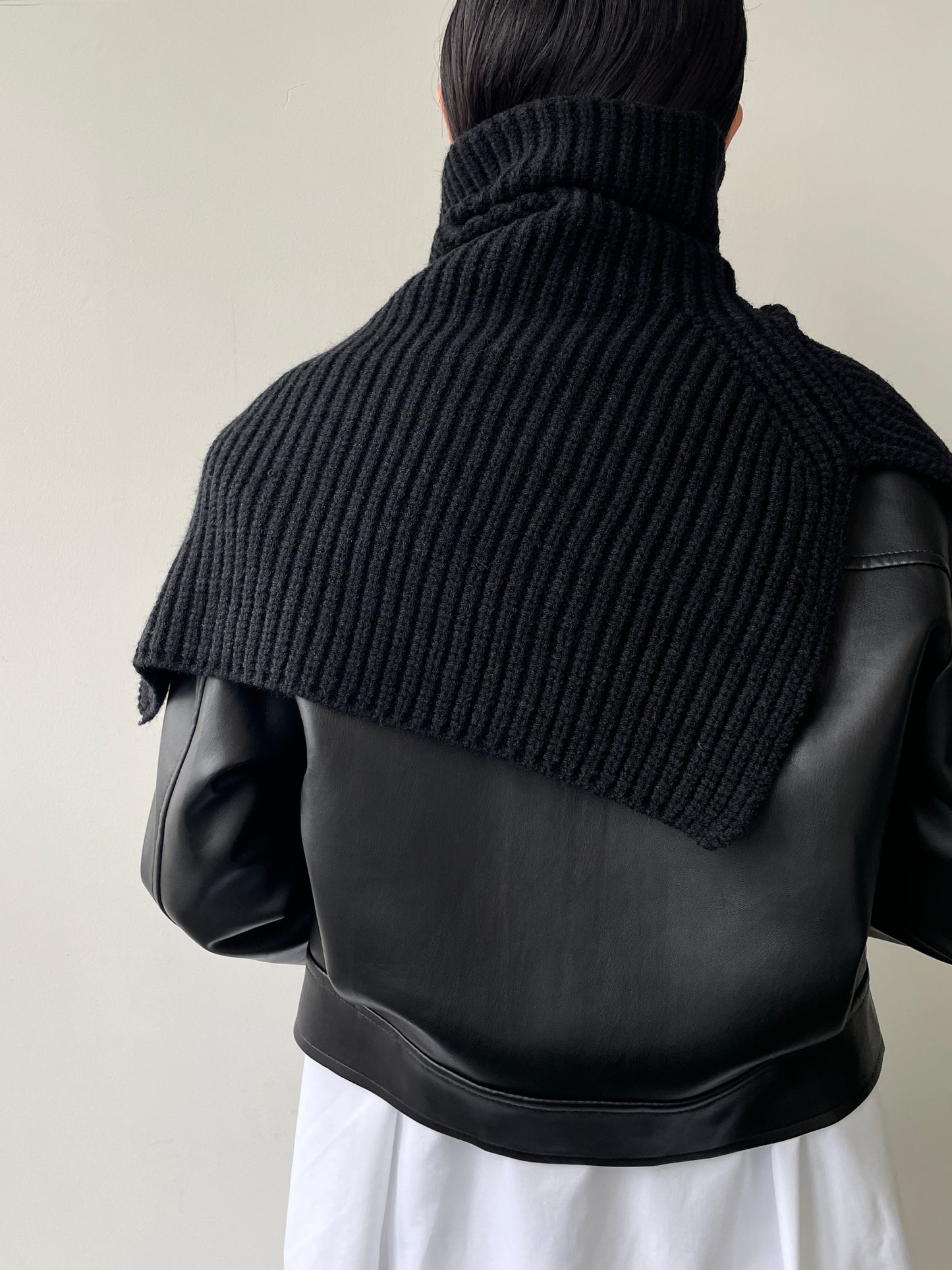 BRIT NECK WARMER Black 【UNISEX】