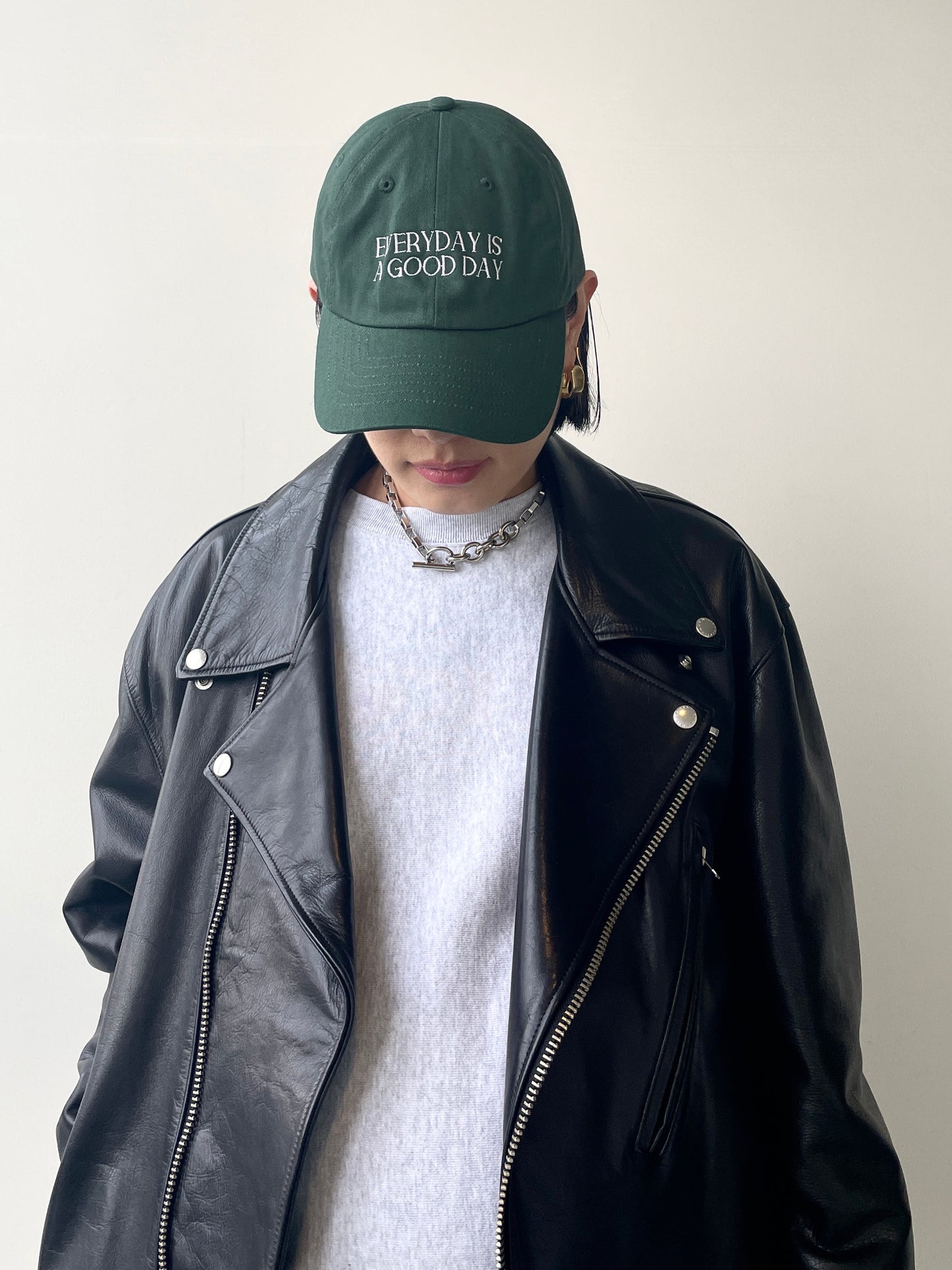 GOOD DAY Embroidary CAP  Green【UNISEX】