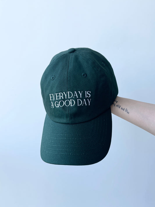 GOOD DAY Embroidary CAP  Green