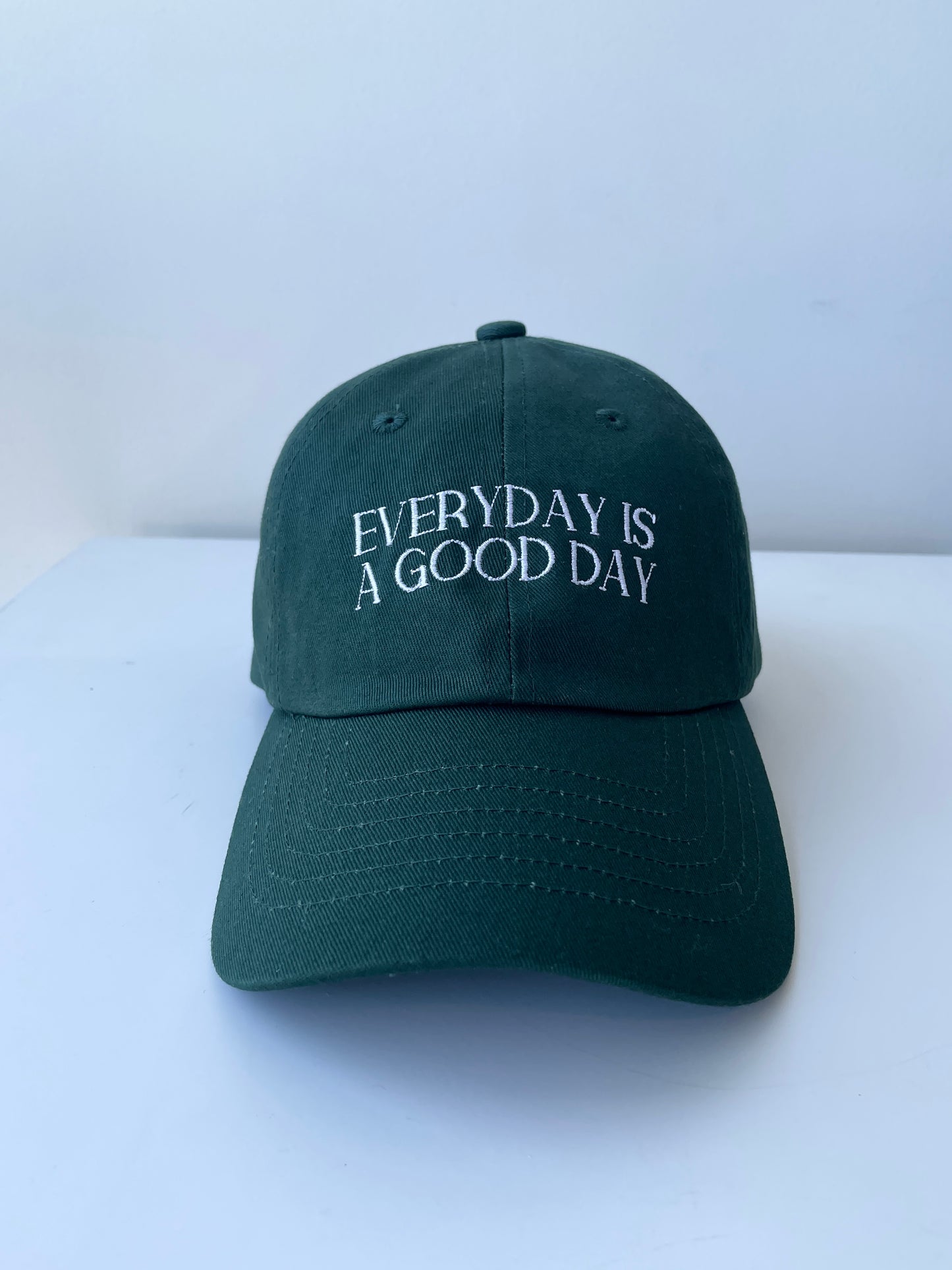 GOOD DAY Embroidary CAP  Green